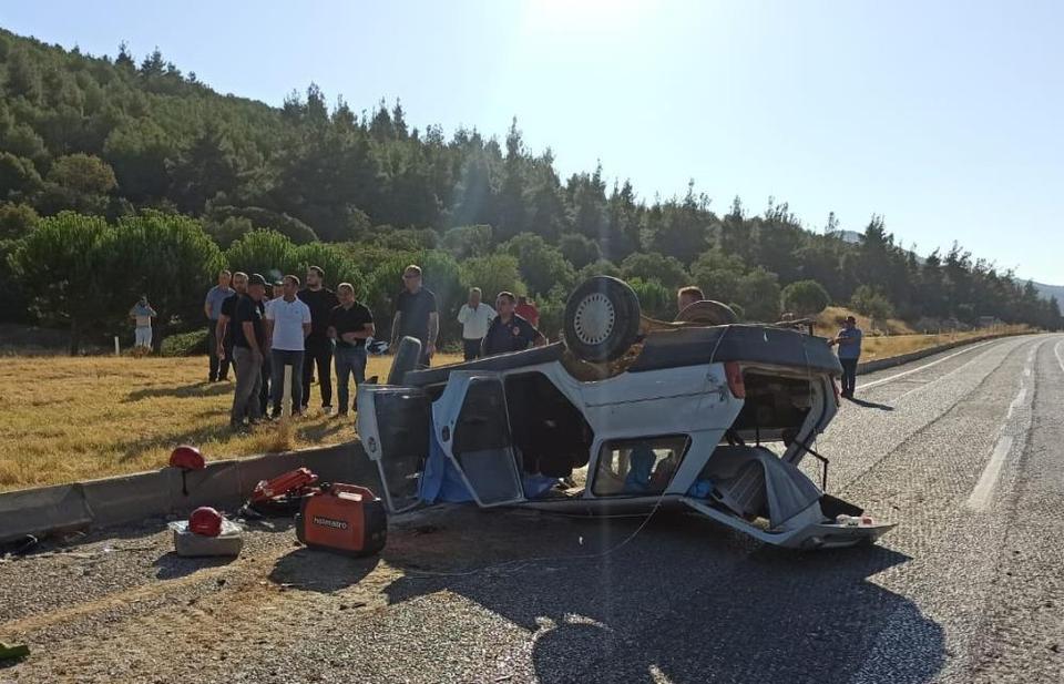 İki otomobil çarpıştı: 1 ölü, 3 yaralı