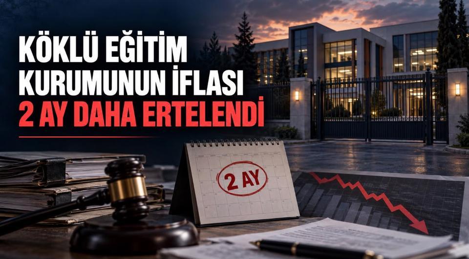 Köklü eğitim kurumunun iflası 2 ay daha ertelendi