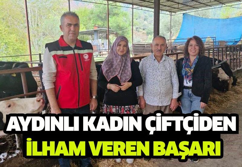 Aydınlı kadın çiftçiden ilham veren başarı