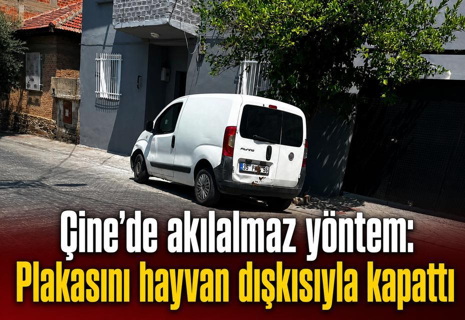 Çine’de akılalmaz yöntem: Plakasını hayvan dışkısıyla kapattı, 140 bin TL ceza yedi