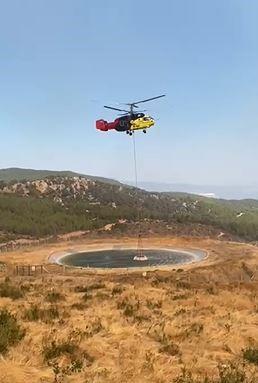 Aydın’da yangın, göletlerdeki suyu azalttı