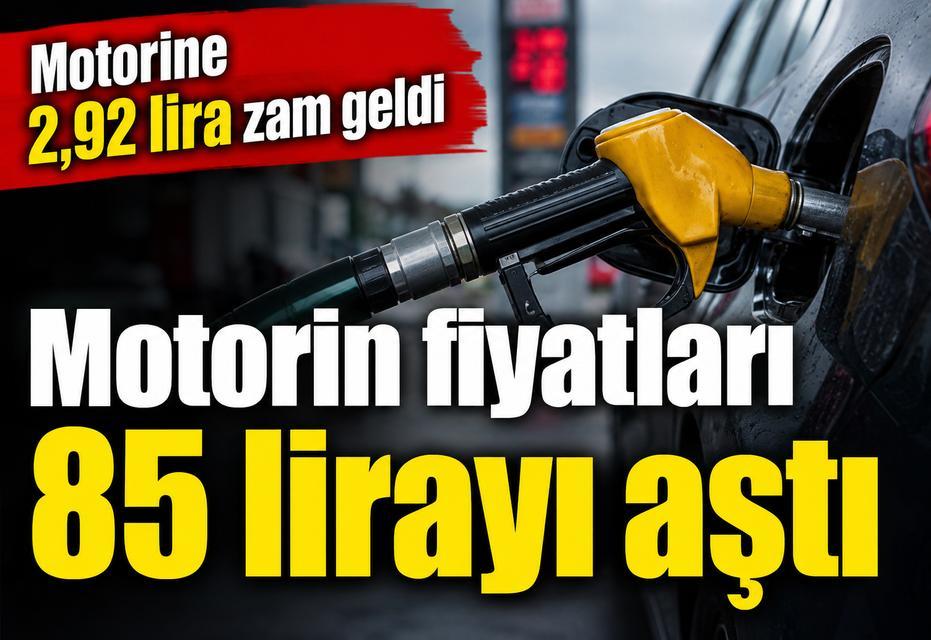 Motorine 2,92 lira zam geldi: Motorin fiyatları 85 lirayı aştı