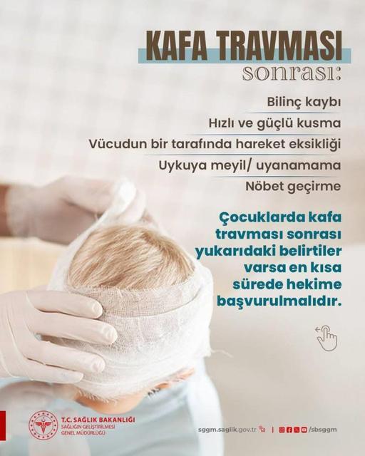 Aydın Devlet Hastanesi'nden uyarı: Çocuklarda kafa travmasına dikkat