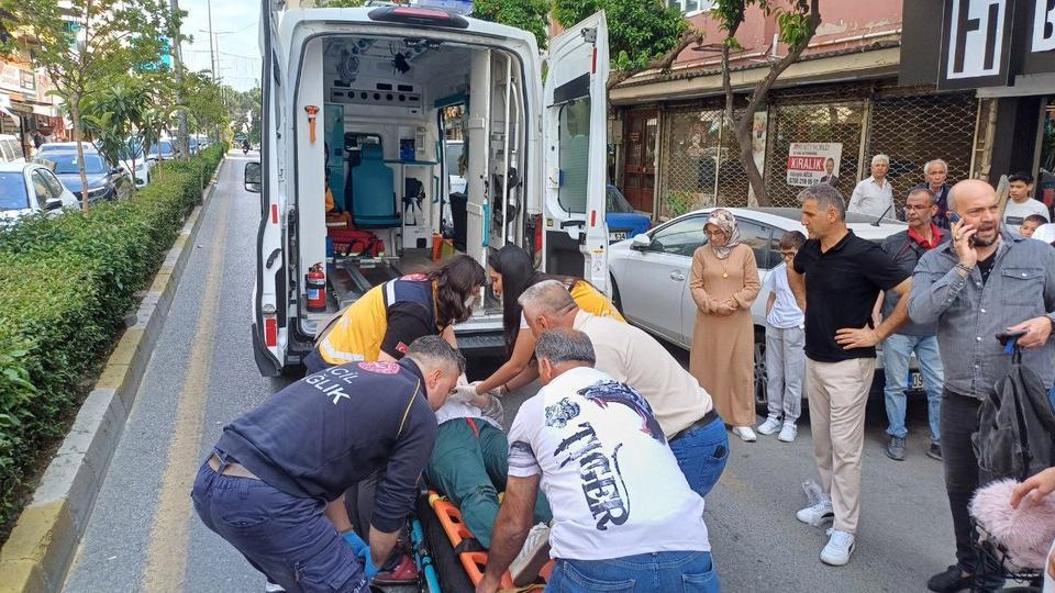 Aydın'da yol ortasında inmeye çalıştı, kazaya sebep oldu