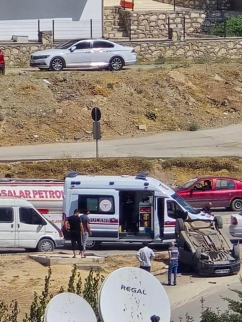 Otomobil takla attı: 1 yaralı