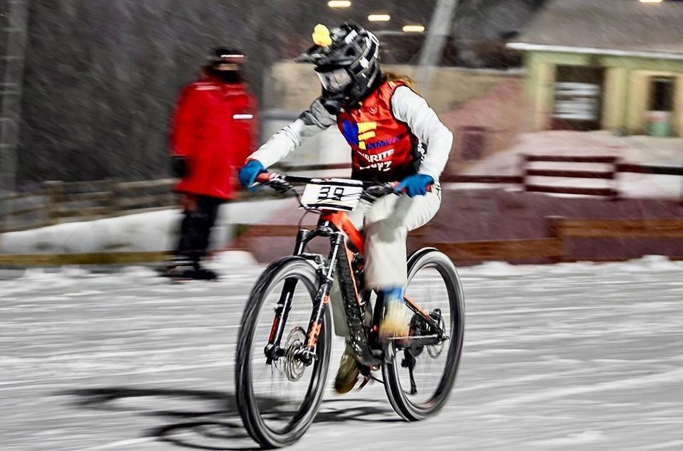 DENİZLİLİ SPORCU SNOW BİKE TÜRKİYE ŞAMPİYONASI'NA DAMGA VURDU