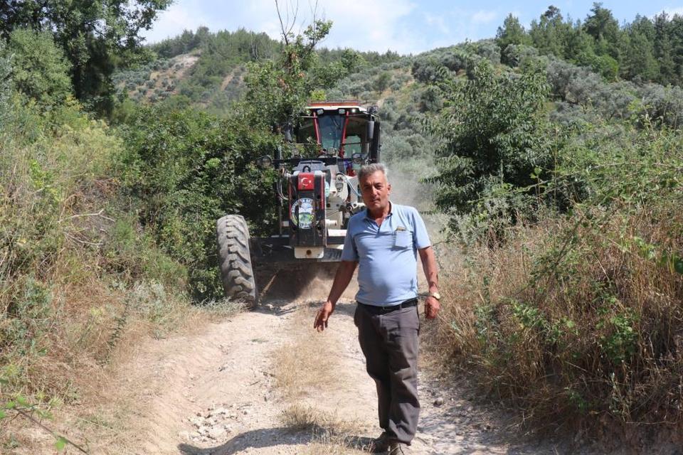 Bozdoğan Belediyesi'nden Örencik'te bahçe yolu çalışması