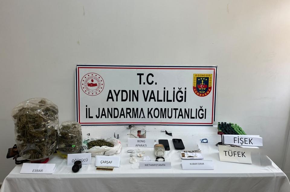 Aydın’da 11 adrese eş zamanlı uyuşturucu operasyonu
