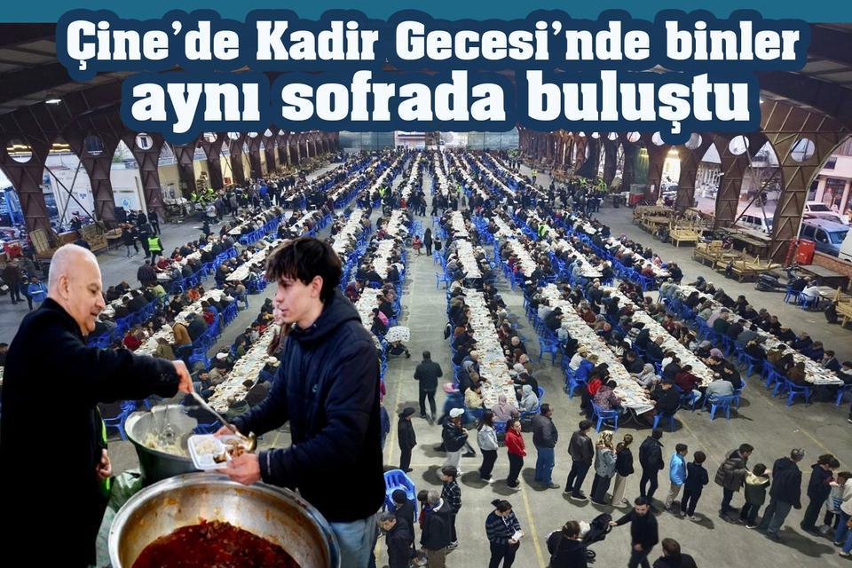 Çine’de Kadir Gecesi’nde binler aynı sofrada buluştu