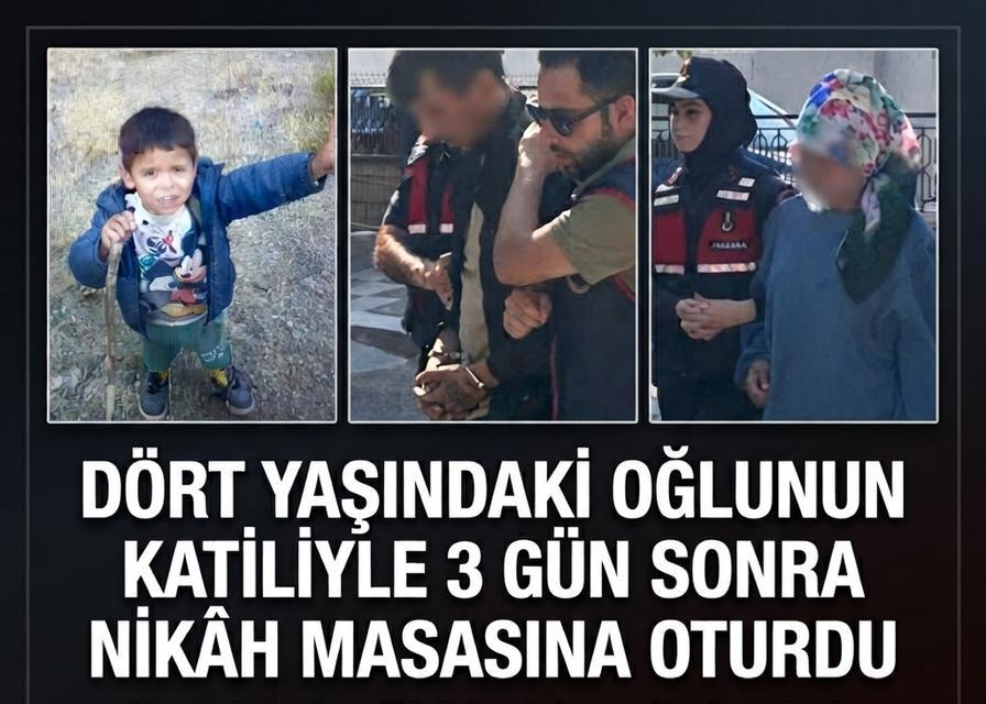 Dört yaşındaki oğlunun katiliyle 3 gün sonra nikâh masasına oturdu