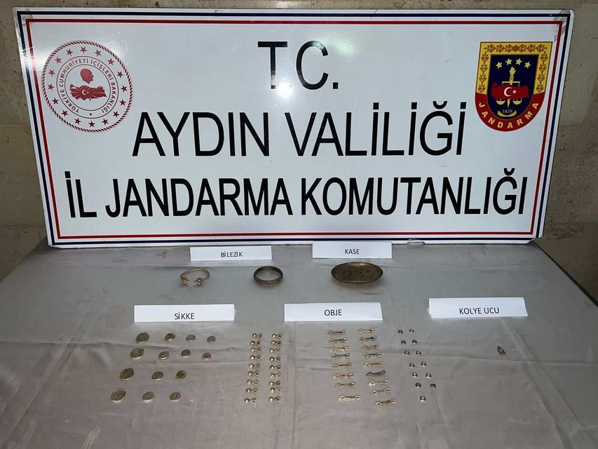 Aydın'da besihane ve serada 3,5 milyon lira değerinde tarihi eser ele geçirildi