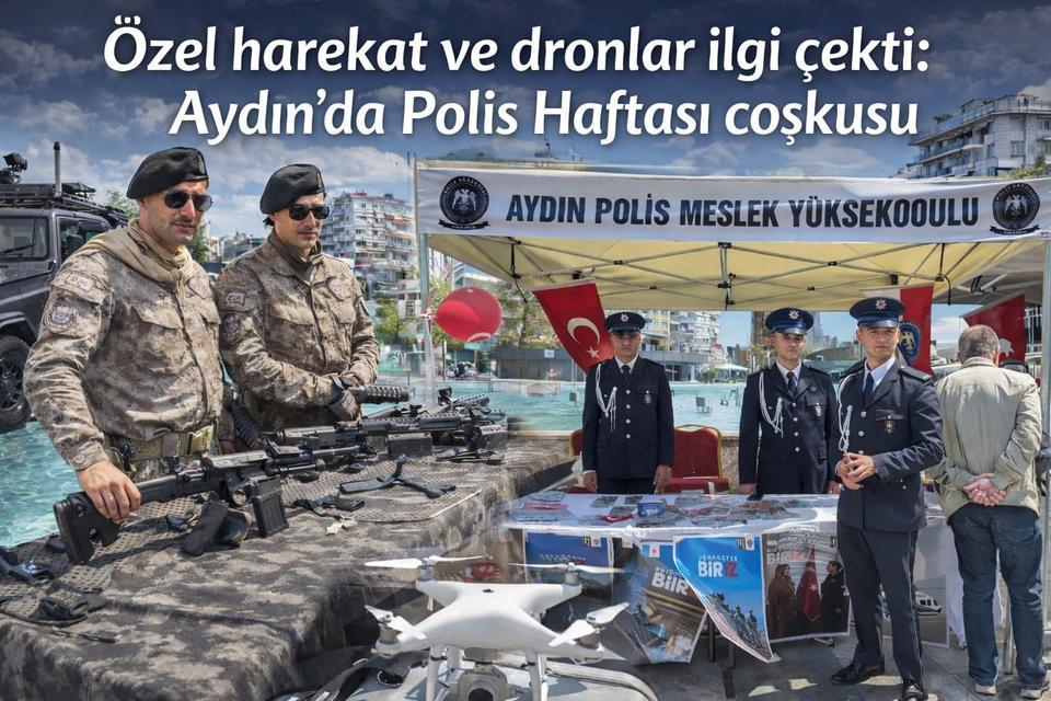 Özel harekat ve dronlar ilgi çekti: Aydın’da Polis Haftası coşkusu