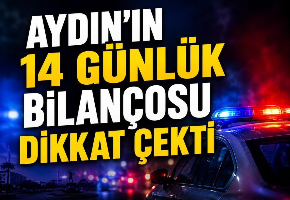 Aydın’ın 14 günlük bilançosu dikkat çekti
