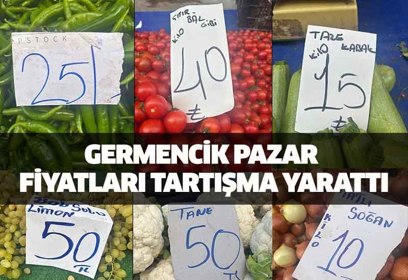 Germencik pazar fiyatları tartışma yarattı