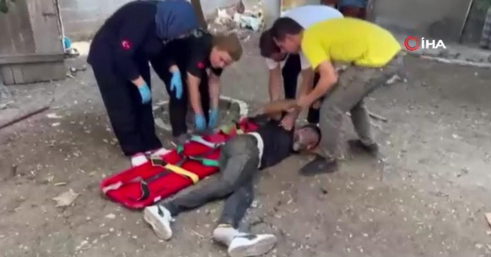 Polisi gören torbacı damdan atmayıp ayağını kırdı
