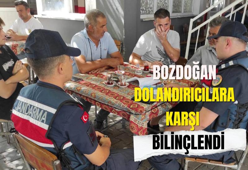 Bozdoğan dolandırıcılara karşı bilinçlendi