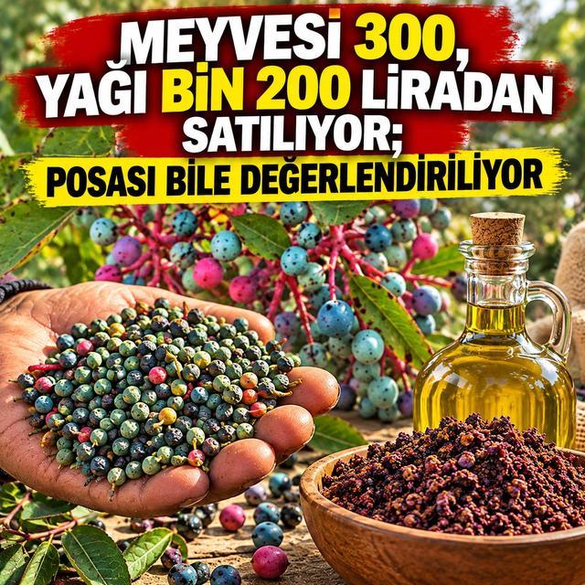 Meyvesi 300, yağı bin 200 liradan satılıyor; posası bile değerlendiriliyor