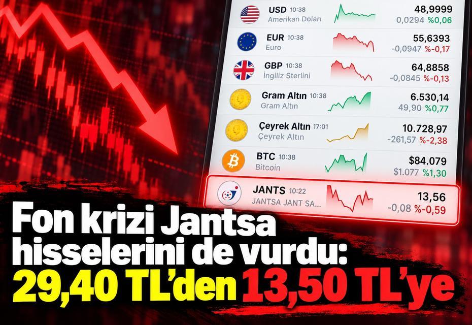 Fon krizi Jantsa hisselerini de vurdu: 29,40 TL’den 13,50 TL’ye