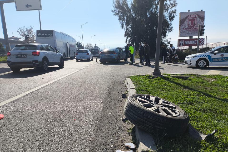 Aydın’da otobüs kazası ucuz atlatıldı