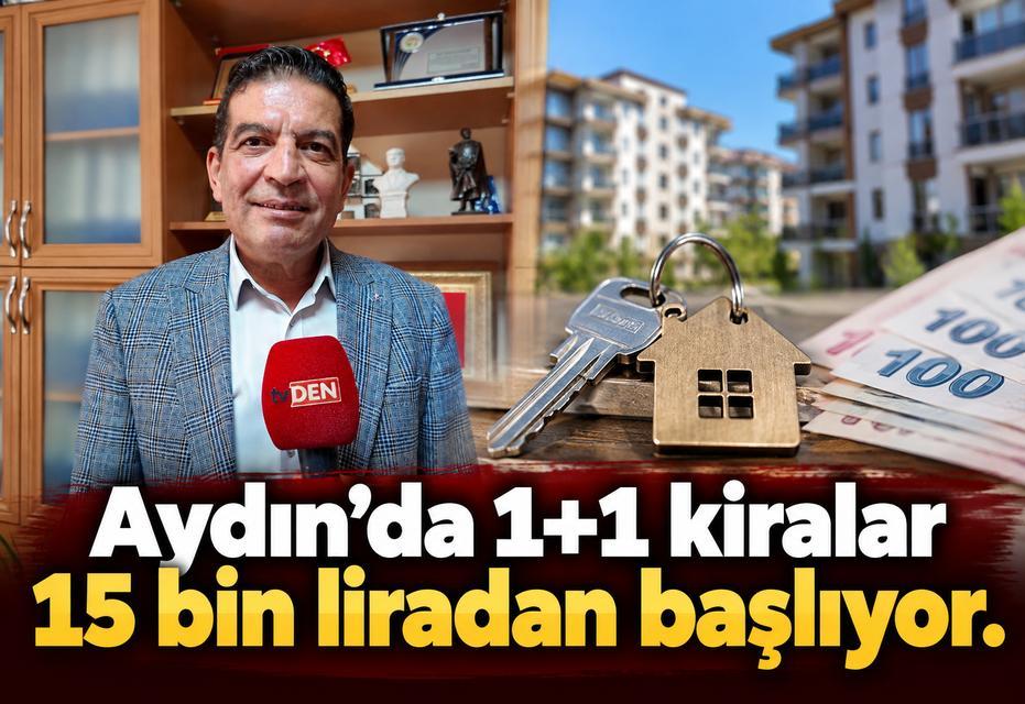 Aydın’da 1+1 kiralar 15 bin liradan başlıyor