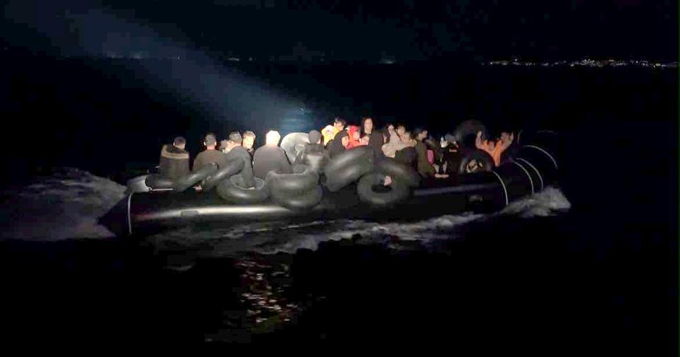 Didim açıklarında 14’ü çocuk 38 kişi yakalandı