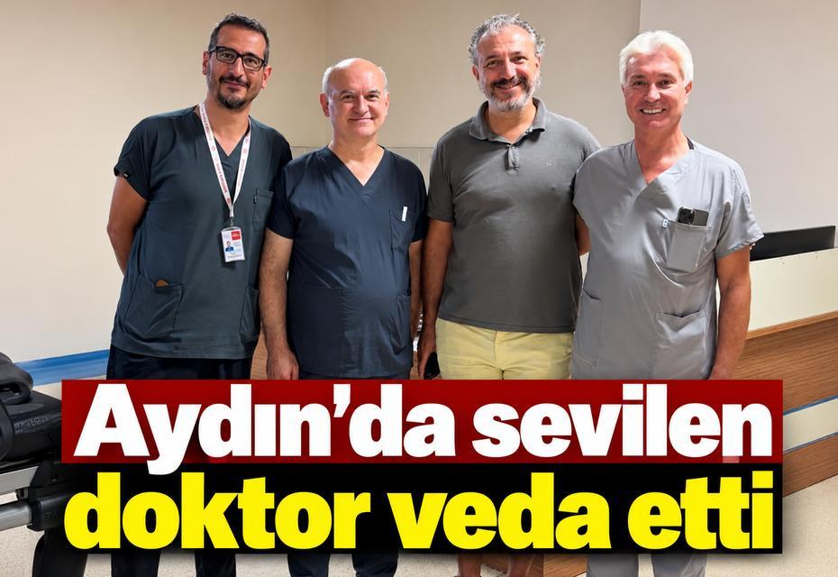 Aydın'da sevilen doktor veda etti