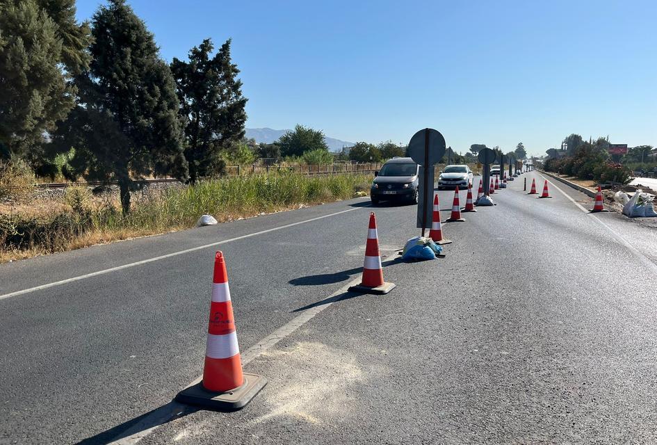 Aydın’da yapımı süren karayolunun bir bölümü trafiğe açıldı