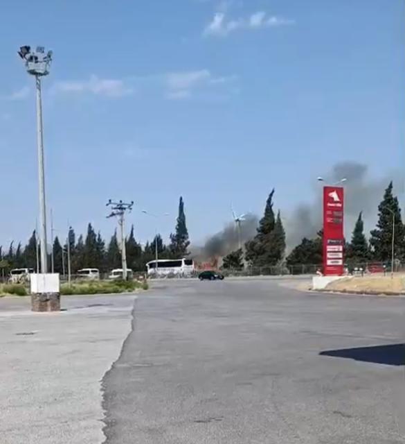 Söke’de otluk alanda yangın