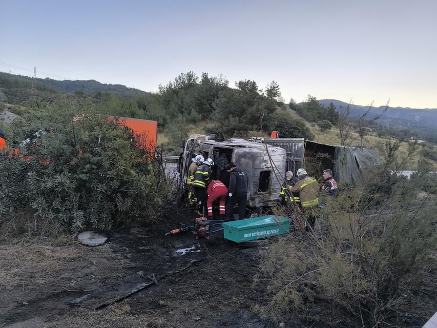 Tır kazasında 2 kişi öldü, taşınan anguslar otobana yayıldı