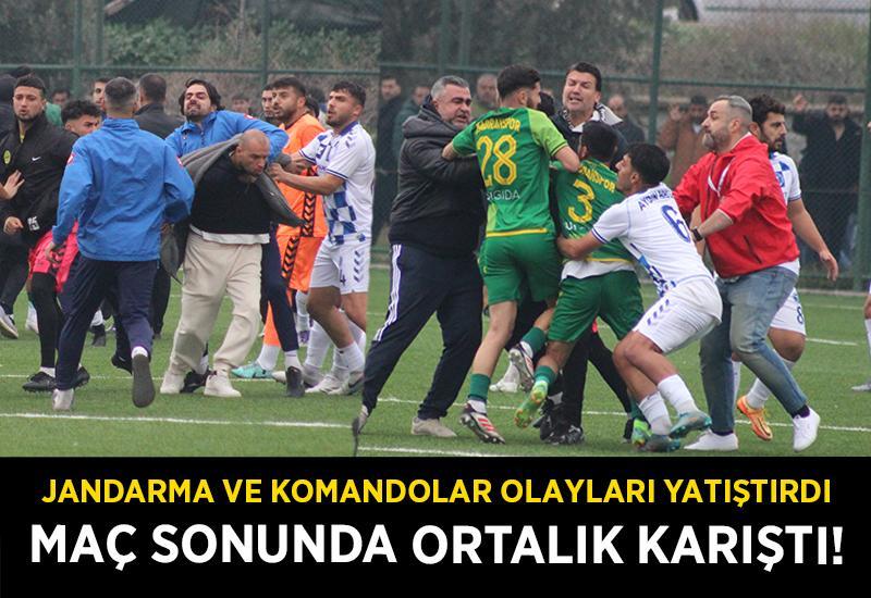 Çine Madran-Aydın BŞB maçında ortalık karıştı