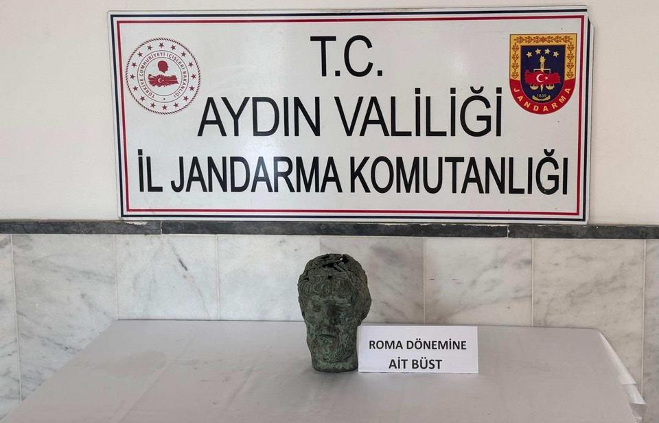 Aydın’da 20 bin dolarlık büst ele geçirildi