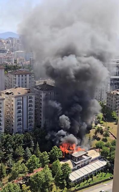 Balık restoranında korkutan yangın
