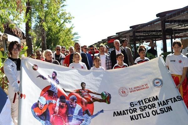 Amatör sporlar için farkındalık yürüyüşü düzenlendi