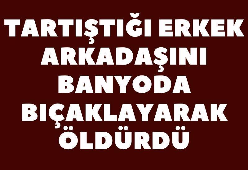 Tartıştığı erkek arkadaşını banyoda bıçaklayarak öldürdü