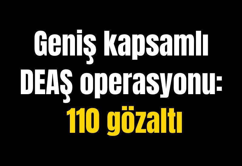 Geniş kapsamlı DEAŞ operasyonu: 110 gözaltı
