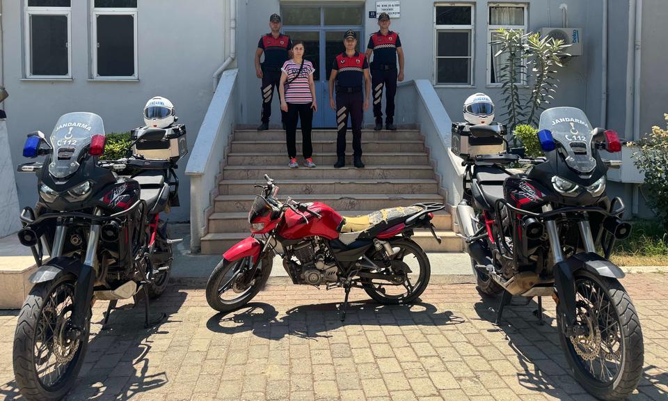 Efeler’de çalınan motosiklet bakın nerede yakalandı