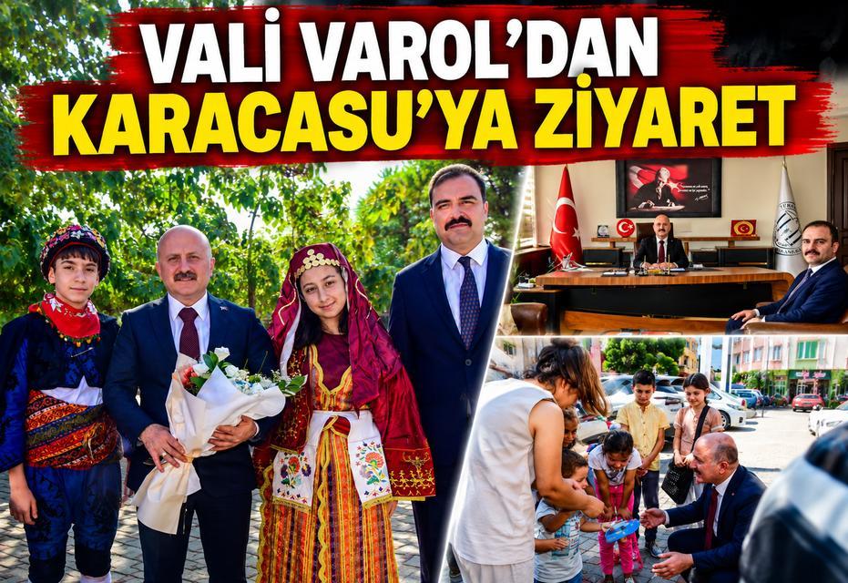 Vali  Varol, Karacasu'da temaslarda bulundu