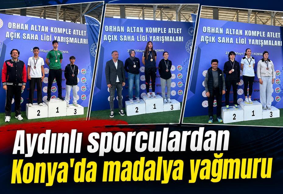 Aydınlı sporculardan Konya'da madalya yağmuru