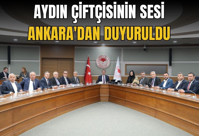 Aydın çiftçisinin sesi Ankara'dan duyuruldu