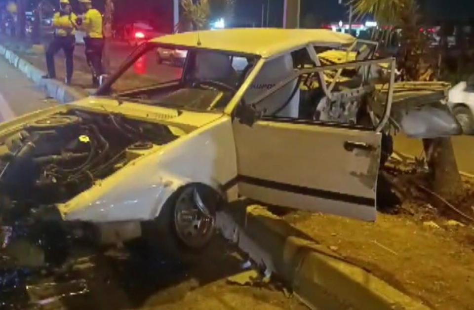 Trafik kazası araç kamerasına yansıdı