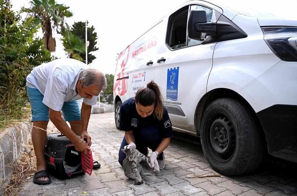 KUŞADASI'NDA HAYBULANS 16 BİN 614 CAN DOSTUN YARDIMINA KOŞTU