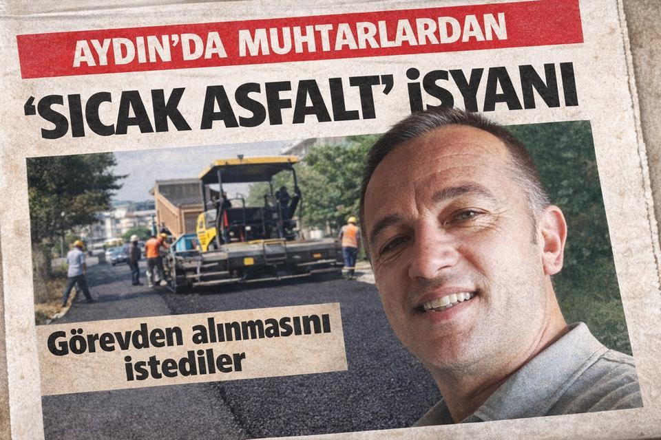 Aydın'da muhtarlardan "Sıcak Asfalt’ isyanı