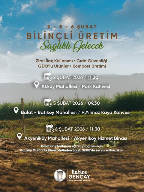 Didim'de üreticilere yöenlik bilinçli eğitim üretimi başlıyor