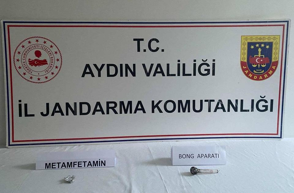 Aydın’da yol kontrolünde uyuşturucu ile yakalandı
