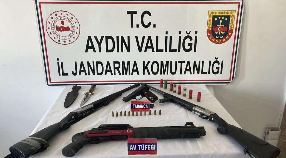 Aydın’da ruhsatsız silah ve uyuşturucu ele geçirildi