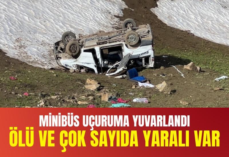 İşçileri taşıyan minibüs uçuruma yuvarlandı: Ölü ve yaralılar var