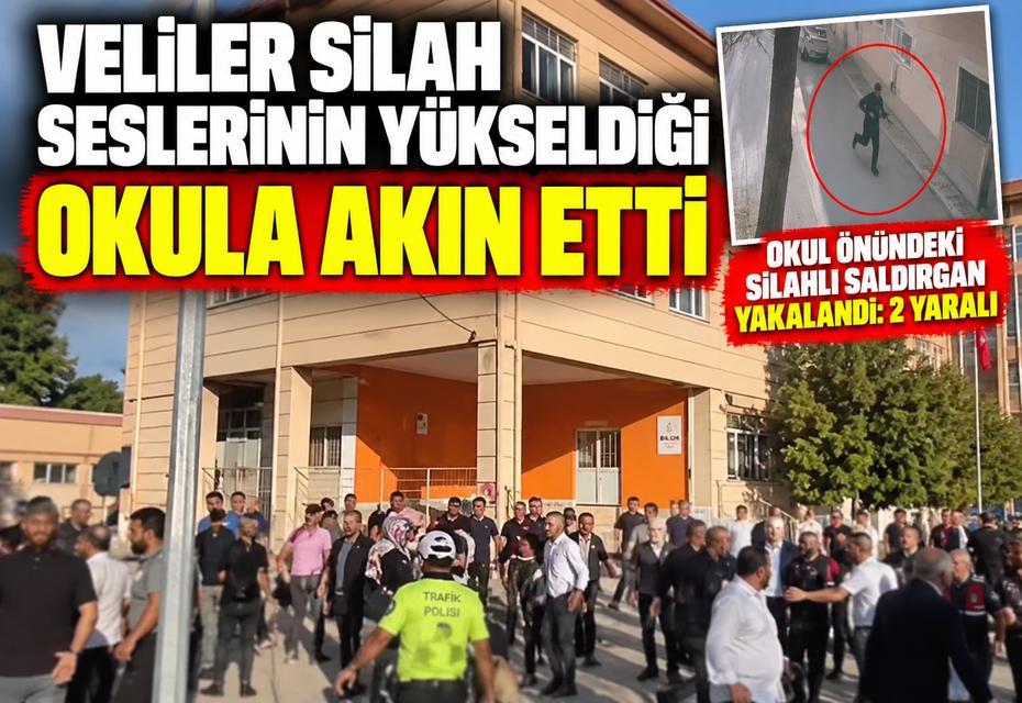 Veliler silah seslerinin yükseldiği okula akın etti: