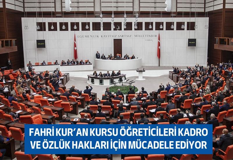 Fahri Kur'an Kursu Öğreticileri kadro ve özlük hakları için mücadele ediyor