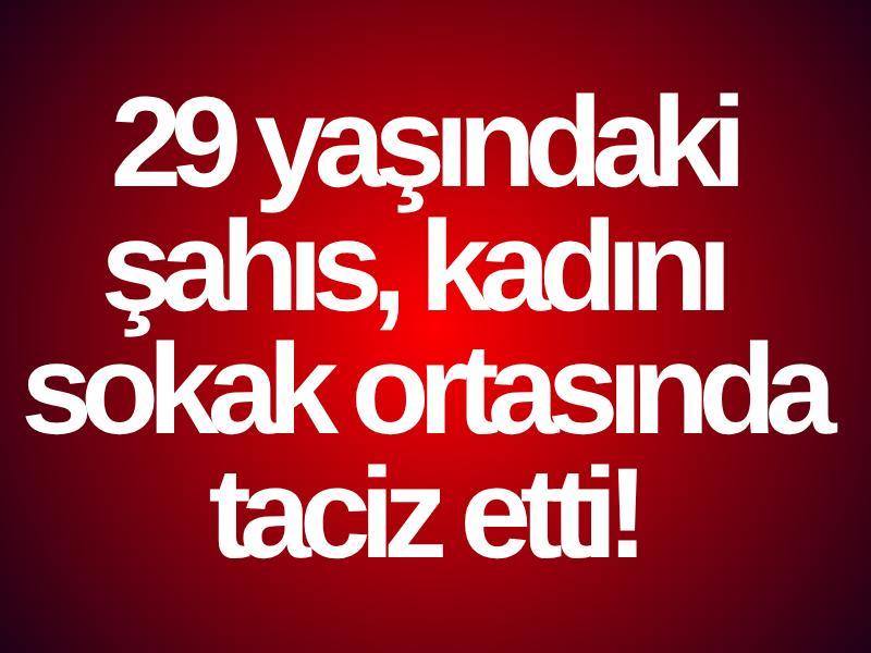 29 yaşındaki şahıs, kadını sokak ortasında taciz etti!