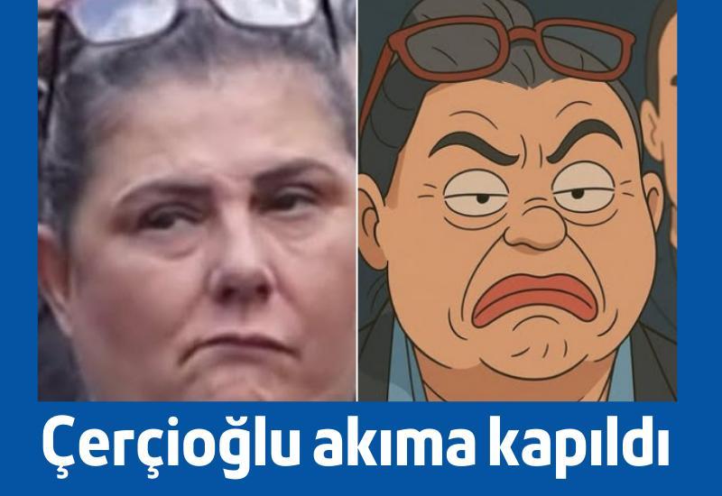 Çerçioğlu akıma kapıldı